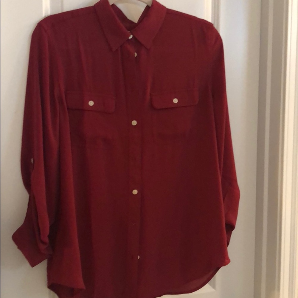 LOFT silk blouse